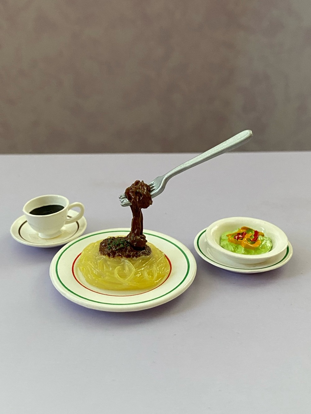 2002 Re-Ment Petite Sample Series “Spaghetti Meat Sauce”